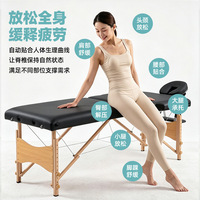 Lit de massage portable et léger en cuir PU moderne de haute qualité pour le cou et le dos, idéal pour hôtels, chambres et salons (vente en gros)
