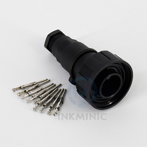 DB13501 IP68 9WAY Male Plug SKT <b>Cable</b> Mounting Connector For Domino Inkjet <b>Printer</b> - Product Image 3
