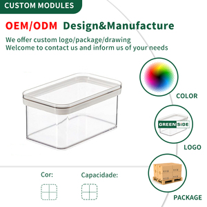 Greenside thiết kế hiện đại hình chữ nhật lưu trữ container bán buôn Nhà Bếp Đựng thức ăn tủ lạnh tổ chức khóa thực phẩm an toàn vật nuôi lưu trữ hộp - Product Image 4