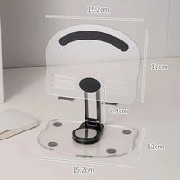 Support de tablette portable pliable multifonctionnel flexible, support réglable rotatif à 360 degrés, support universel pour téléphone et tablette, support de bureau