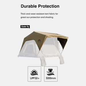 Tentes de toit pour voiture tout-terrain 4x4 en aluminium Wild Land, installation rapide, camping en plein air, SUV - Product Image 4