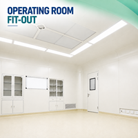 Décoration modulaire de salle d'opération médicale, conception de salle blanche personnalisée, solution clé en main pour les centres chirurgicaux hospitaliers
