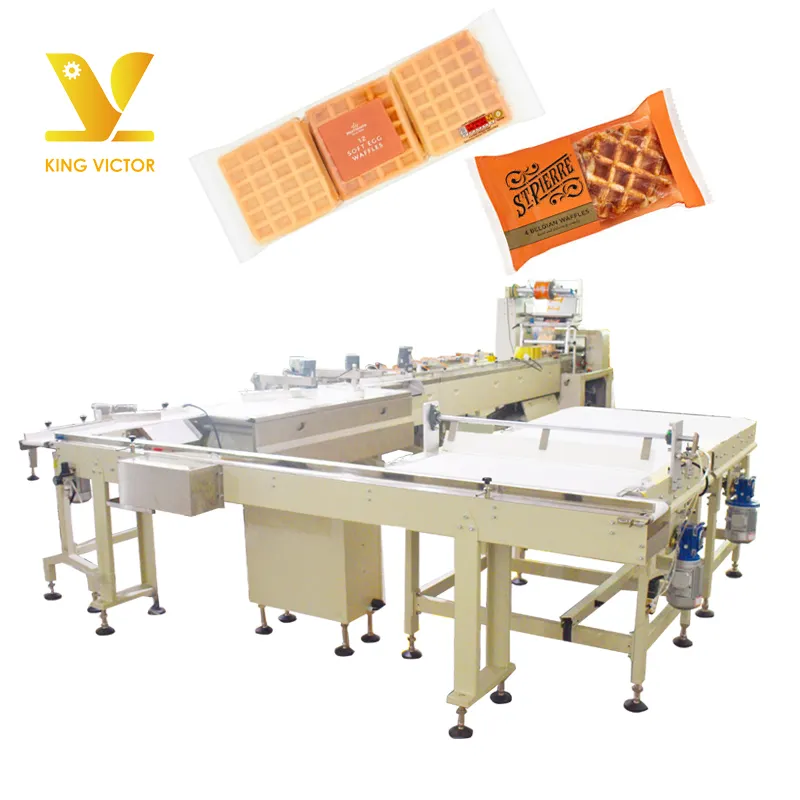 Fully Automatic horizontal packing making for egg waffle pillow bag packaging machine