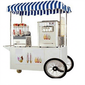 JX-FB230 Carrito Móvil de Acero Inoxidable a Gas/Eléctrico de 4 Ruedas Personalizable para Venta de Comida, Dulces y Snacks - Product Image 1