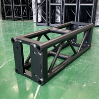 Truss Cuadrado de Aluminio Negro Thomas Bolt para Iluminación de Escenarios, Conciertos, Eventos y Exposiciones
