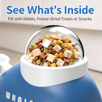 Distributeur interactif de friandises Whale, jouet d'entraînement et de distribution de friandises pour animaux de compagnie, presser pour libérer les friandises pour chats et chiens