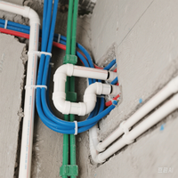Tuyau de Conduite Isolante en PVC pour Commandes en Gros, Résistant à la Corrosion, Conduit Électrique en UPVC pour la Décoration Intérieure, Tube Électrique en PVC