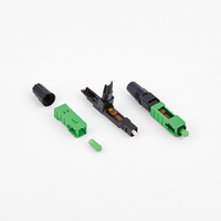 Conector Rápido de Fibra Óptica Aoptke SC APC Modelo W01/W02 para Terminación de Campo de Cable de Fibra Óptica FTTH