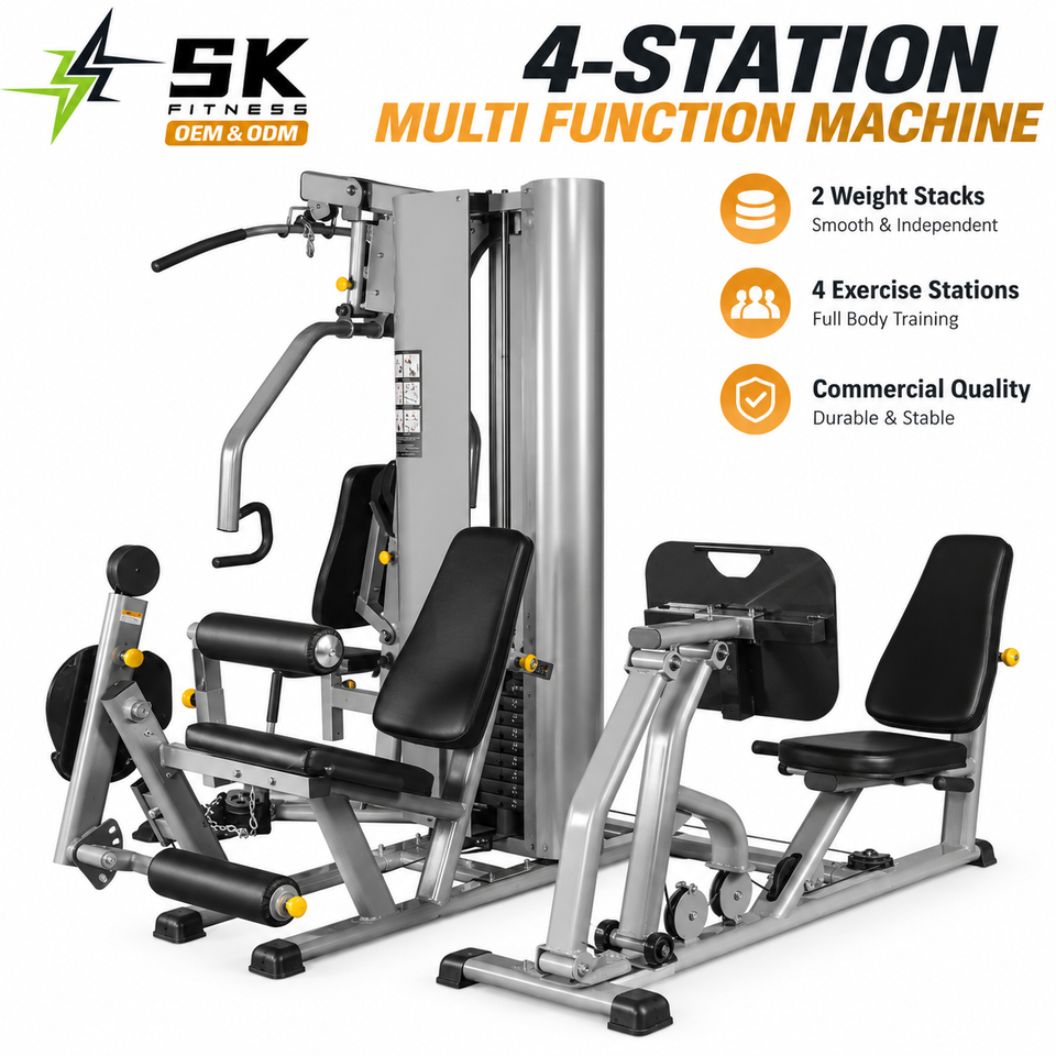 Key Apprenticeship Program SK-HST-50 Four Station Multi Gym Machine for Commercial Fitness Centers ...