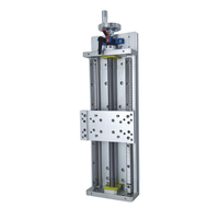 Plateforme de levage linéaire XYZ LYKR150-300 de haute précision avec vis à billes manuelle 1605, palier de moteur et aluminium 6061