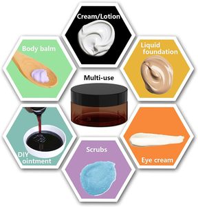 ขวดบรรจุภัณฑ์เครื่องสำอางพร้อมส่ง 50/80/100/120/150/180/250 มล. ขวด PET ใสทรงกลมสำหรับครีมบำรุงผิวกายและใบหน้า - Product Image 4