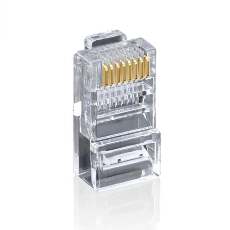 Conector modular cat5e/cat6 rg45, conector ethernet rj-45 8p8c