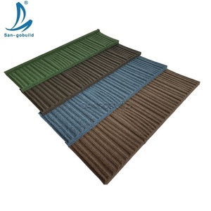 Tuiles de toiture en métal ondulé enduit de pierre, ignifuges, imperméables, de taille standard, durables, en acier aluminium-zinc pour hôtels et parcs - Product Image 6