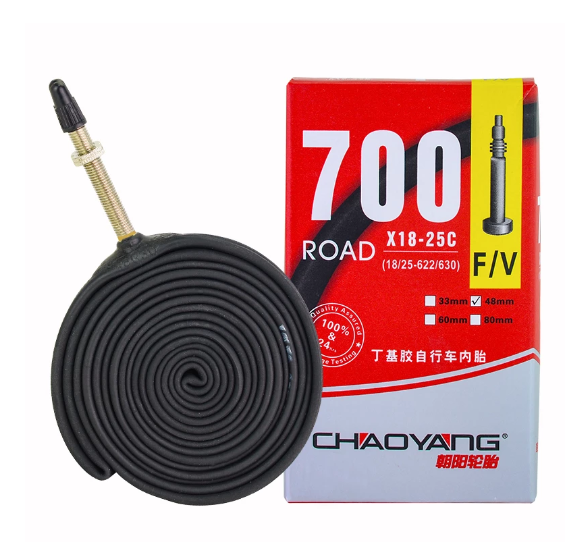 Горячая Распродажа Chaoyang ультра низкая цена велосипедная труба 700*18/23/25/28/32/35/38/42/43C Бутилкаучуковая горная велосипедная труба
