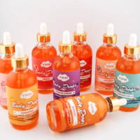 Huile Corporelle Parfumée à la Lavande et aux Fruits, Hydratante et Éclaircissante, à l'Huile de Jojoba, Huile de Massage, Flacon Compte-gouttes en Verre 4fl.oz – Vente en Gros OEM ODM
