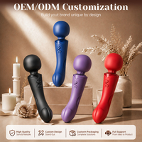 Großhandel Wiederaufladbarer Silikon Doppelendiger Vibrationsstab G-Punkt Vibrator für Frauenkörper Erwachsenen-Sexspielzeug