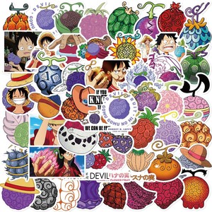 SW 50 autocollants à motifs de fruits démoniaques et de bandes dessinées <span class=keywords><strong>One</strong></span> <span class=keywords><strong>Piece</strong></span> pour coque de téléphone portable, ordinateur portable et tasse - Product Image 3