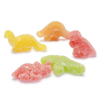 Bonbons gélifiés multicolores en forme de crocodiles, saveur fruitée acidulée, emballés individuellement, échantillon gratuit, vente en gros, OEM, directement de l'usine