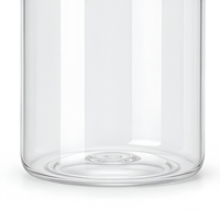 Flacon en plastique transparent pour comprimés et gélules avec bouchon à vis