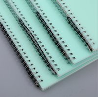 Carnet à spirale bon marché en PP, couverture à pois, ligné, vierge, couverture rigide, format B5 A4 A5, avec élastique