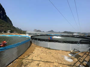 Aangepaste Modulaire Cilindrische Gegolfde Gegalvaniseerde Stalen Watertank Voor Viskwekerij Aquacultuurapparatuur - Product Image 5