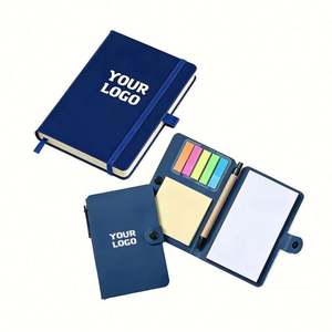 Customized Logo A6 Notebook Wholesale Promo Business Gift 160 Page Pu Leather Hardcover <b>Note</b> <b>Book</b> With Pen Holder - Product Image 1