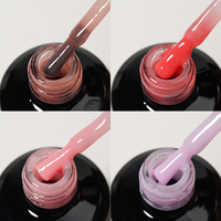 ICE NOVA 2 en 1 couche de base en fibre de verre sans hema 40 couleurs Gel nu personnalisable Salon Nail Art étendre renforcer les ongles en gros