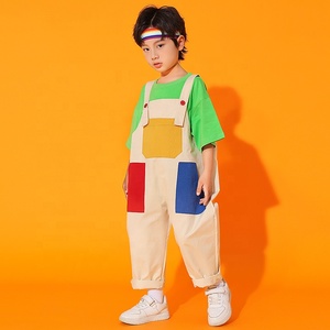 Overoles de Hip Hop <span class=keywords><strong>para</strong></span> Niños, Pantalones Cargo <span class=keywords><strong>para</strong></span> Niñas, Mono, <span class=keywords><strong>Ropa</strong></span> de Baile Urbano <span class=keywords><strong>para</strong></span> Niños, Disfraz <span class=keywords><strong>para</strong></span> Adolescentes, <span class=keywords><strong>Ropa</strong></span> Urbana <span class=keywords><strong>para</strong></span> Niños - Product Image 4