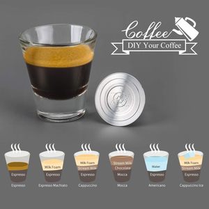 Commandez directement des capsules de <span class=keywords><strong>café</strong></span> <span class=keywords><strong>LOR</strong></span> réutilisables en acier inoxydable, logo gravé au laser, grande taille, compatibles avec les machines - - Product Image 6