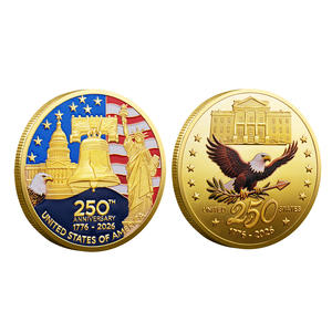 Горячая Распродажа Новая американская 250-летняя Юбилейная монета Статуя Свободы медаль Коллекционная монета - Product Image 3