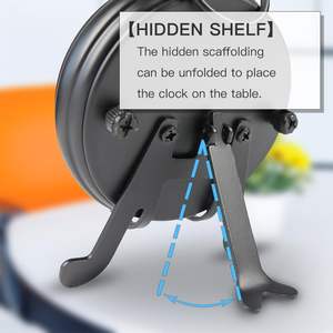 Horloge de bureau vintage en métal, petite horloge analogique de <span class=keywords><strong>table</strong></span>, mouvement à quartz silencieux pour la décoration de la maison, du bureau ou de la chambre - Product Image 5