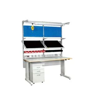 Leenol Electronic workshop metal steel work benches Adjustable antistatic workbench table