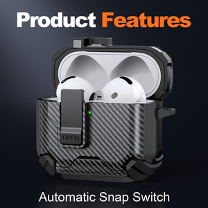 Étui en TPU avec support pour écouteurs, compatible avec <span class=keywords><strong>AirPods</strong></span> Pro 2 <span class=keywords><strong>3</strong></span>, boîte de charge sans fil, protection élégante pour écouteurs <span class=keywords><strong>AirPods</strong></span> 4 <span class=keywords><strong>ANC</strong></span> - Product Image 5