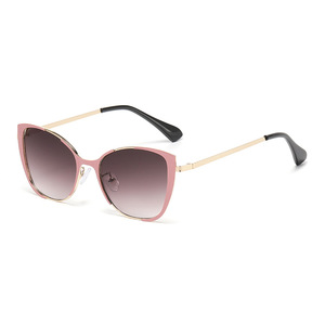 Jamie 895 Metal Frame Cat Eye Sunglasses Black UV400 Women's Fashion Sunshades Class 2 Lens AC Material - Product Image 2