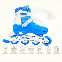 Nouveaux patins à roulettes pour enfants avec ailes et roues lumineuses pour débutants garçons et filles