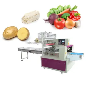 Fruits de légumes de tortillas de poulet de saucisse congelée à grande vitesse avec la machine de conditionnement Flowpack de plateau