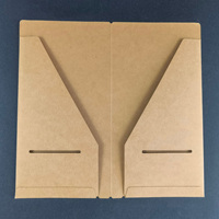 Carpeta de Papel Kraft para viaje, con bolsa de archivo para sobres de tarjetas