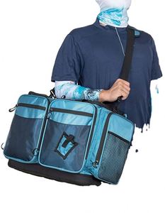 Sac de pêche extra large BSCI, résistant à l'eau salée, imperméable, pour 8 boîtes à pêche 3700, moulé rigide. - Product Image 5