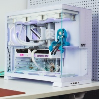 NPC Air3 Vertical Full Tower Gaming Computer Case Panneau latéral Fenêtre ATX Facteur de forme Construction en alliage d'aluminium Verre trempé