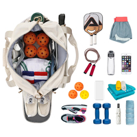 Bolsa de Deporte Grande Personalizada para Mujer, para Raquetas de Pickleball, Padel, Tenis, con Compartimento para Zapatos