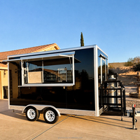 Camion de restauration abordable de 13,1 pieds entièrement équipé, chariot à hot-dogs, cuisine mobile pour la vente de restauration rapide aux États-Unis