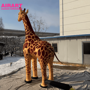 Jirafas Gigantes de <span class=keywords><strong>Peluche</strong></span>, Animales Inflables, Modelo de Mascota para Decoración de Festivales de Música, Animales de <span class=keywords><strong>Peluche</strong></span> de Jirafa - Product Image 3