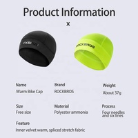 ROCKBROS ODM Venta al por Mayor Gorro Interior de Forro Polar Cómodo y Transpirable para Casco de Motocicleta, Ciclismo, Snowboard y Esquí