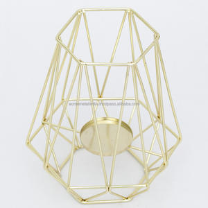 Elegant <b>Candle</b> <b>Stand</b> in Iron with Gold Finished Perfect for Stylish Home and Wedding Decor Lighting Lightweight - Product Image 3