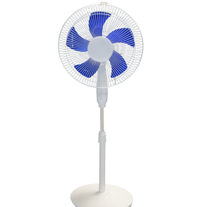 Ventilateur sur pied bleu de 16 pouces avec télécommande, 3 vitesses mécaniques, oscillant, hauteur réglable pour la maison et l'hôtel, vente en gros - Product Image 2
