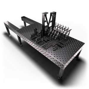 <span class=keywords><strong>Table</strong></span> de soudage nitrurée D28 Grid - Acier antirouille de qualité militaire et résistance industrielle <span class=keywords><strong>à</strong></span> l'abrasion CE - Product Image 2