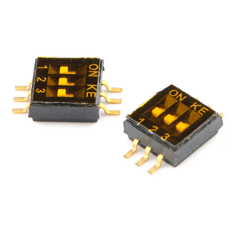 Interruttori dip a 3 posizioni SMD 3pin passo 1.27mm nero smt 3way 127mm interruttore a quadrante