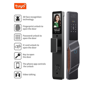 TYSH kunci pintu pintar 3d, pengunci Pintu Digital Pintar dengan kamera dan sidik jari Tuya Wifi - Product Image 2
