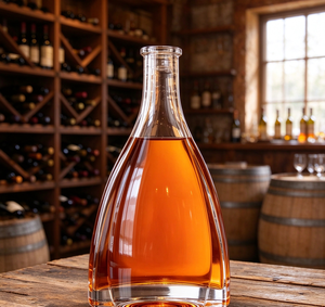 Bouteille à liqueur en verre transparente de qualité supérieure, unique, 700 ml, 750 ml, avec large ouverture, pour whisky, brandy, <span class=keywords><strong>XO</strong></span>, rhum - Product Image 5