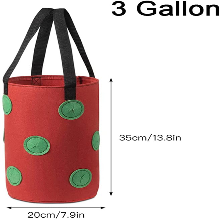 Sacos Cultivo 5 Galões - Pacote 5 Vasos Tecido Resistente Para Hortas